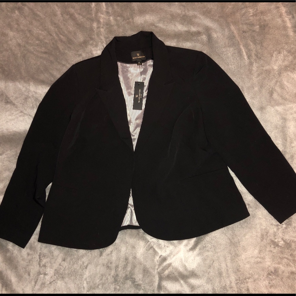 Black Worthington Blazer (Plus Size)